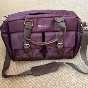 Robert Graham Canvas Laptop Messenger Bag 12"x16"x4” approx .